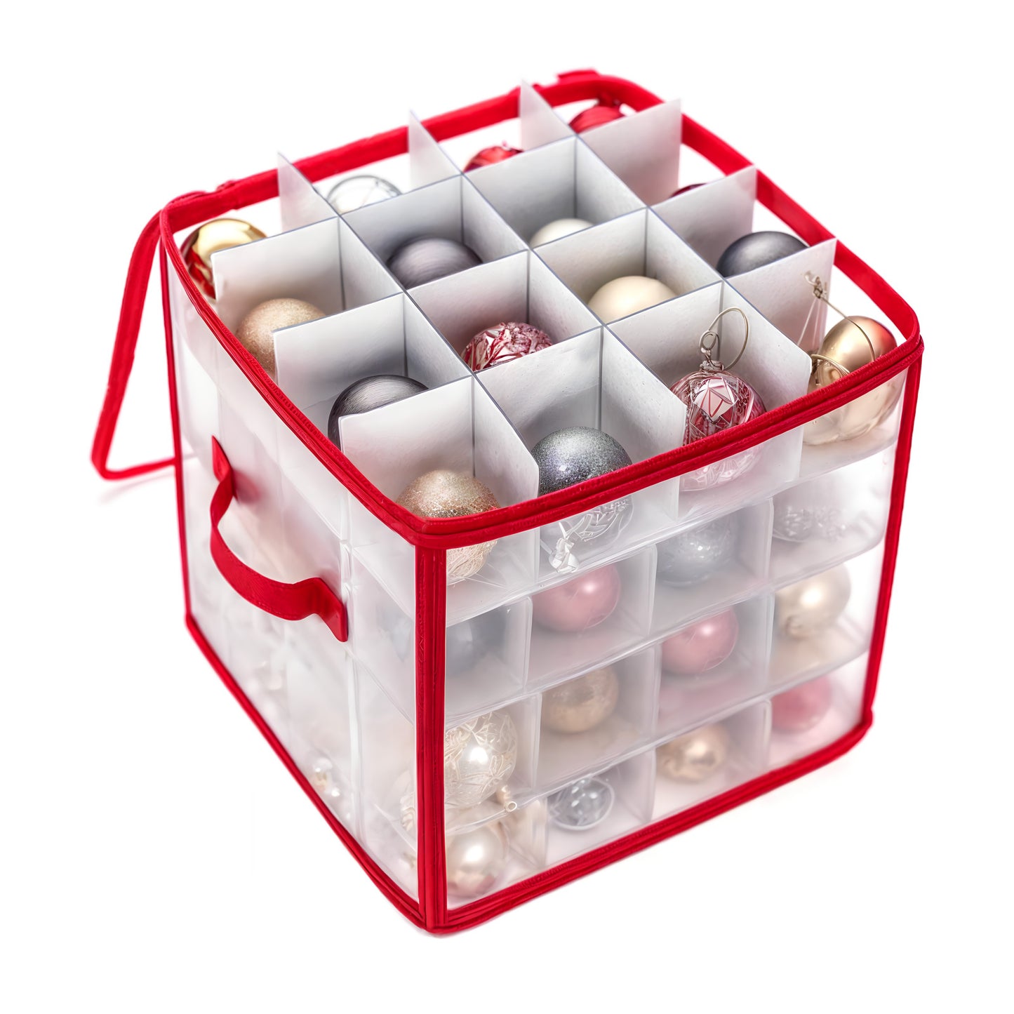 64-Grid Christmas Baubles Storage Box